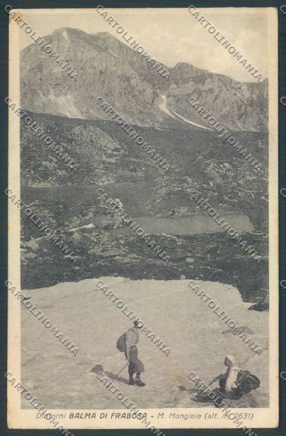Cuneo Frabosa Balma Nevicata Sci cartolina ZT1692 – fronte
