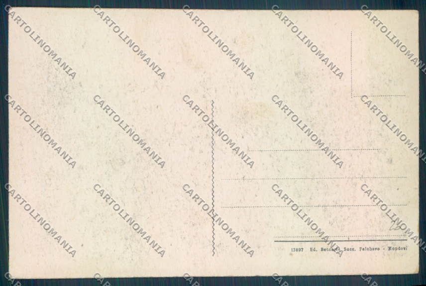 Cuneo Frabosa Balma Nevicata Sci cartolina ZT1692 – retro