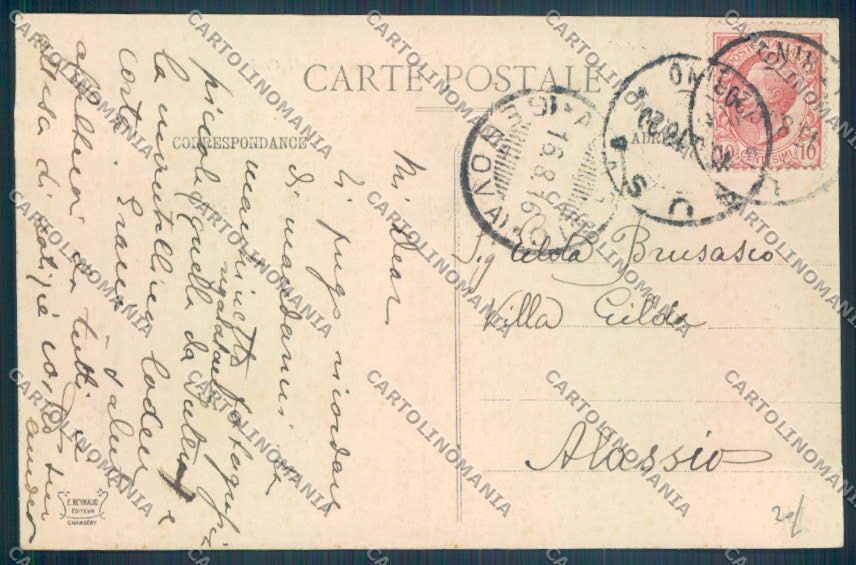 Torino Moncenisio Frontiera cartolina ZT1738 – retro