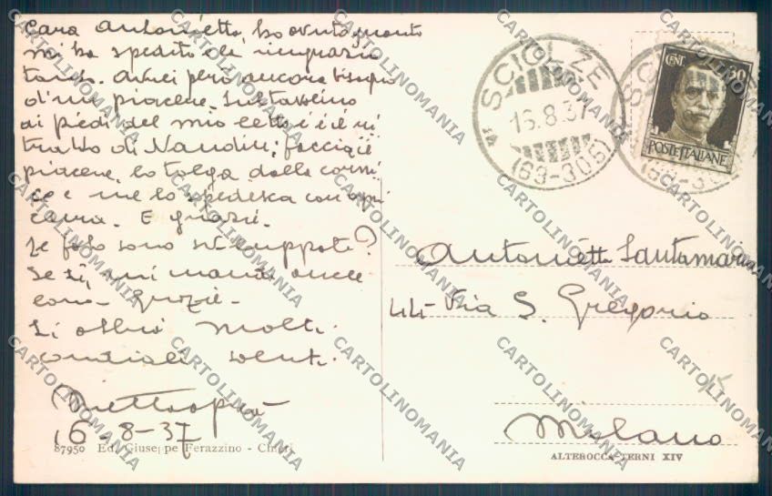 Torino Sciolze cartolina ZT1761 – retro