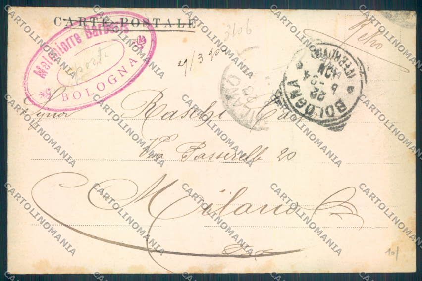 Bologna Città cartolina ZT1810 – retro