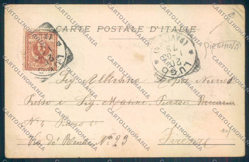 Bologna Città Carducci PIEGHINA cartolina ZT1832 – retro