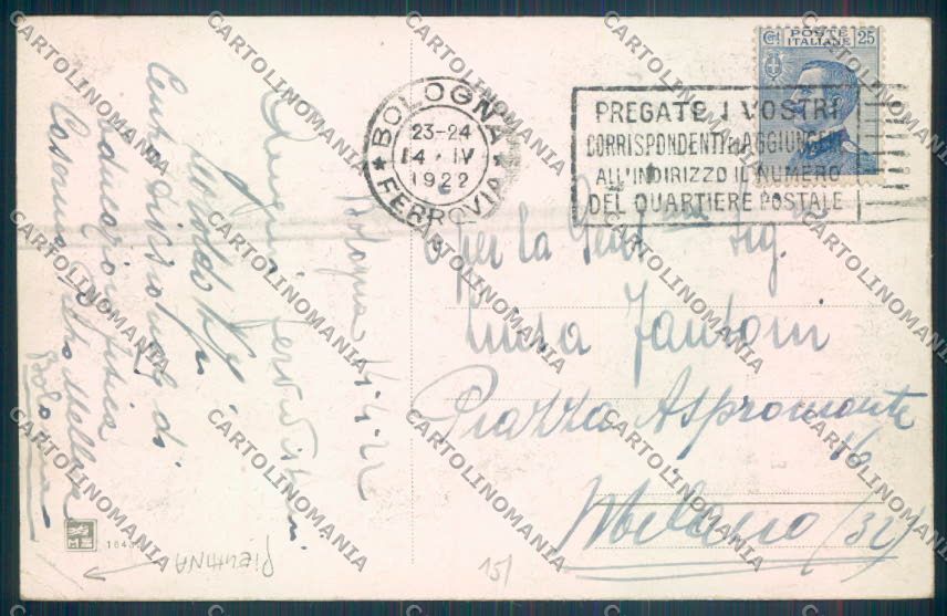 Bologna Città cartolina ZT1846 – retro