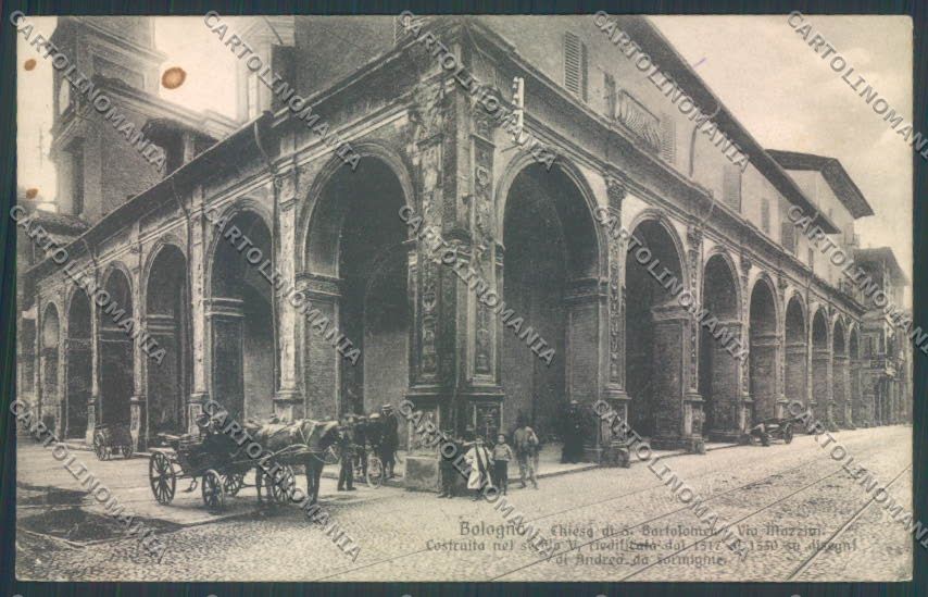 Bologna Città Calesse MACCHIE PIEGA cartolina ZT1870 – fronte