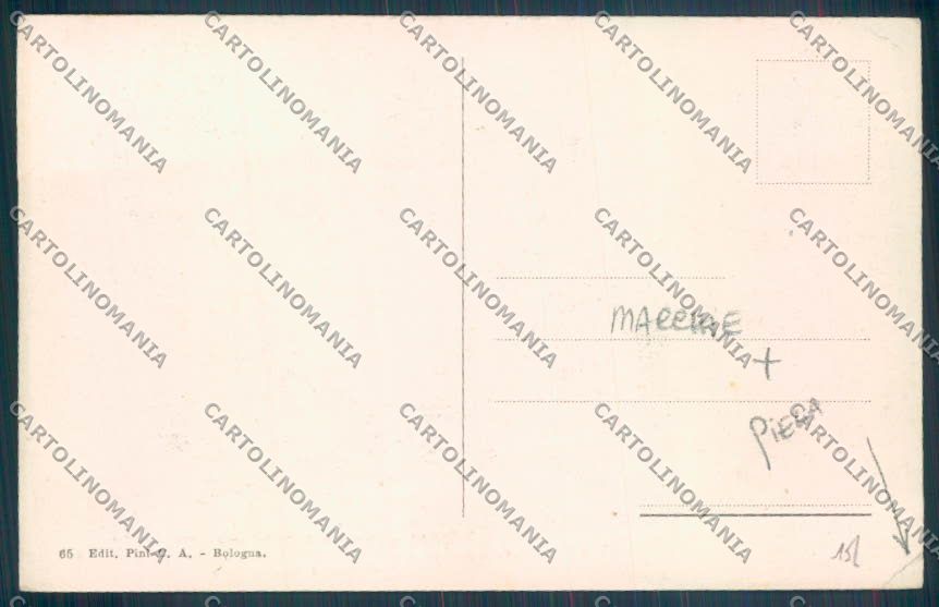 Bologna Città Calesse MACCHIE PIEGA cartolina ZT1870 – retro