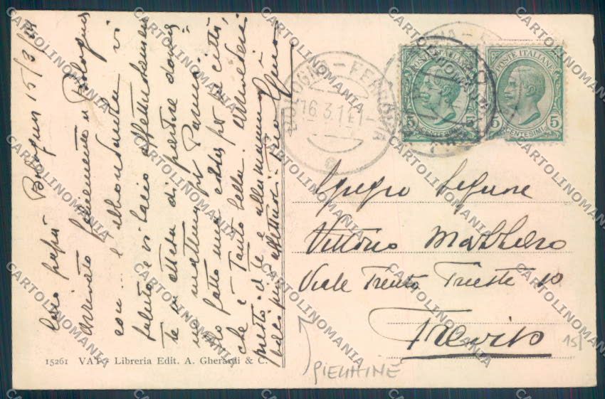 Bologna Città PIEGHINE cartolina ZT1890 – retro