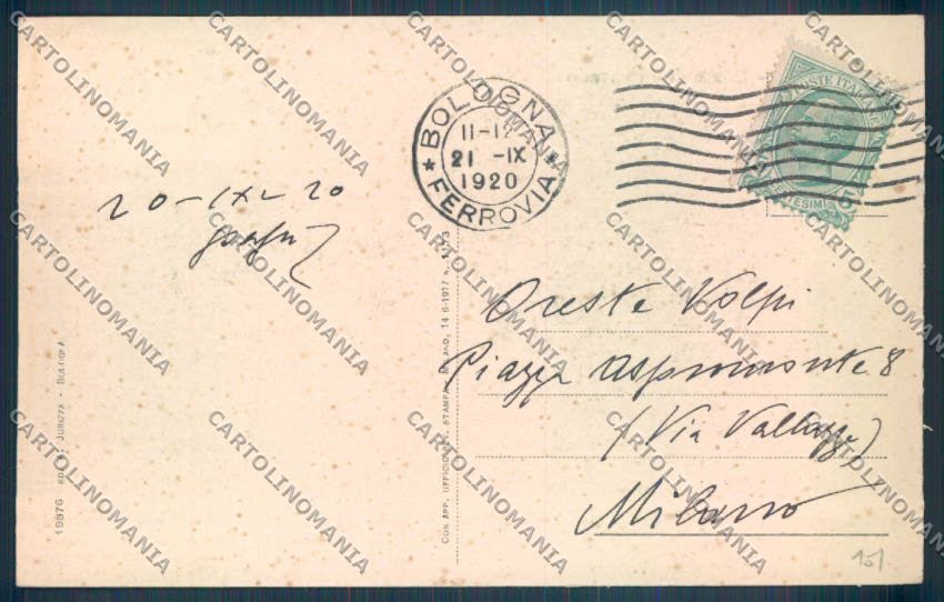 Bologna Città cartolina ZT1893 – retro
