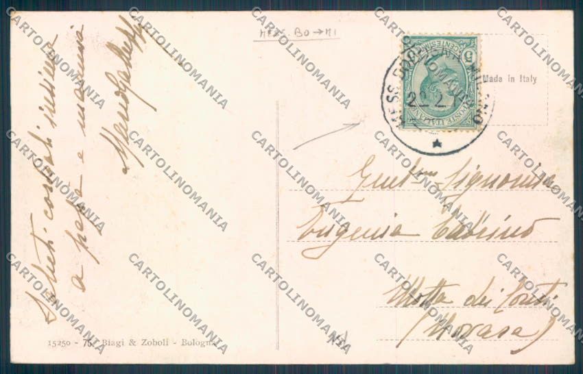 Bologna Città Poste cartolina ZT1897 – retro