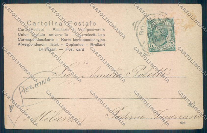 Bologna Città PIEGHINA cartolina ZT1921 – retro