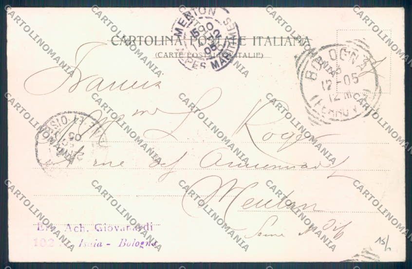 Bologna Città cartolina ZT1925 – retro