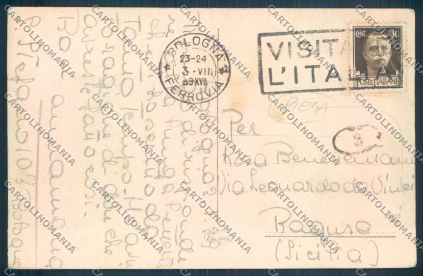 Bologna Città cartolina ZT1944 – retro