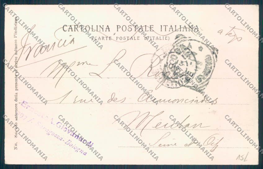 Bologna Città Stazione Tram PIEGHINE cartolina ZT1953 – retro