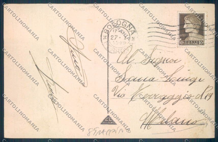 Bologna Città STRAPPINO cartolina ZT1999 – retro