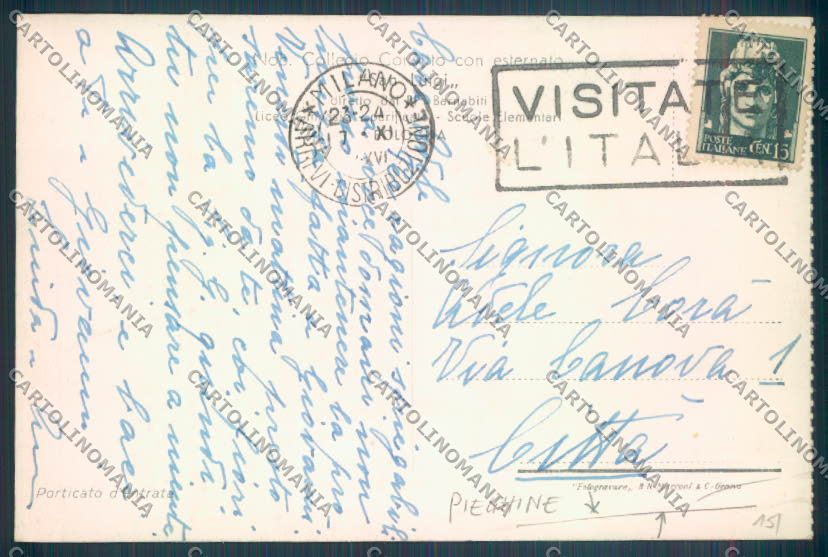 Bologna Città PIEGHINE cartolina ZT2013 – retro