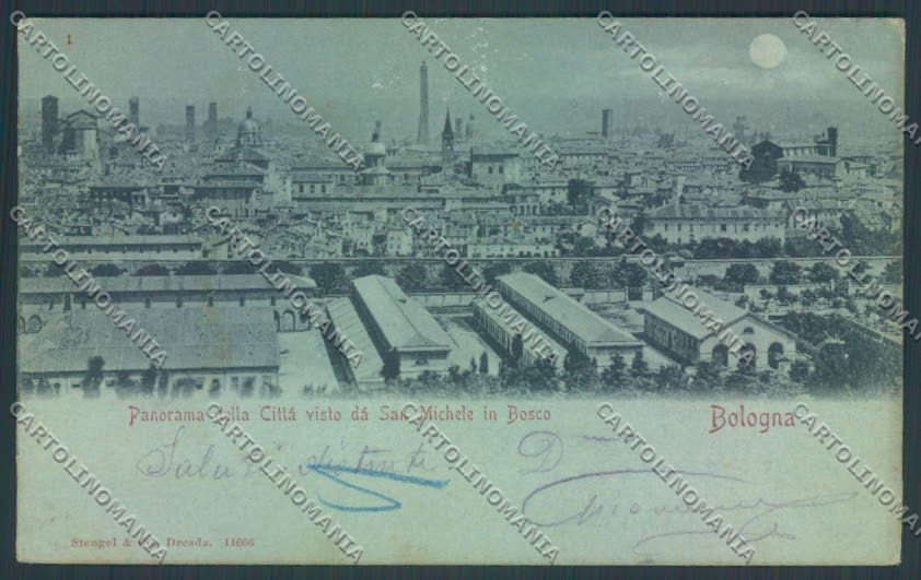 Bologna Città ABRASA Chiaro di Luna cartolina ZT2018 – fronte