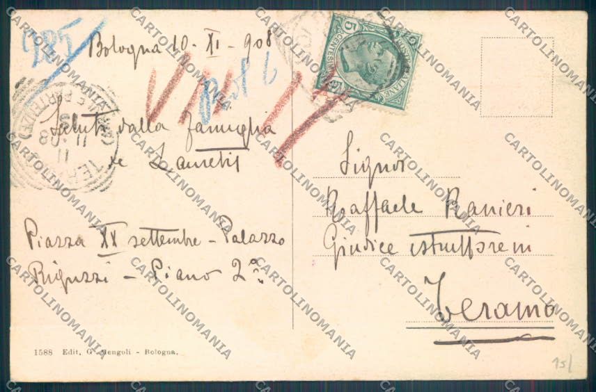 Bologna Città cartolina ZT2022 – retro