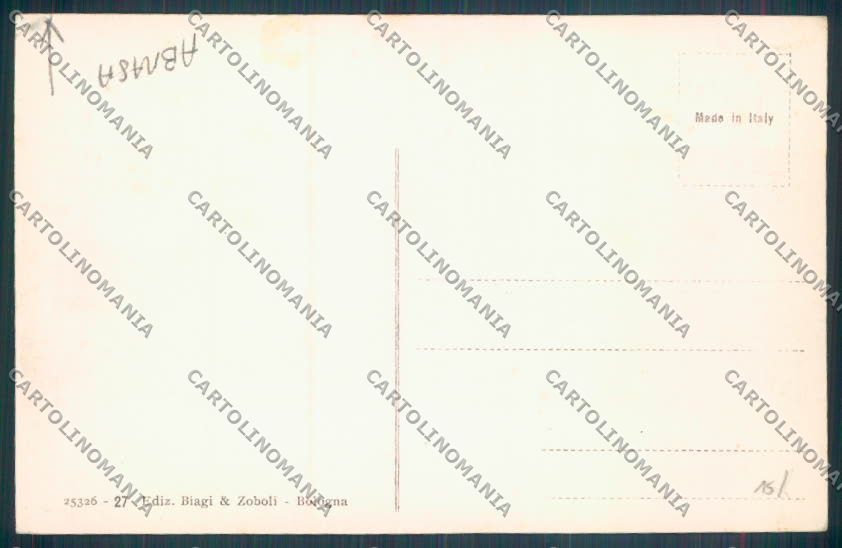 Bologna Città ABRASA cartolina ZT2035 – retro