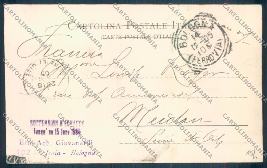 Bologna Città cartolina ZT2050 – retro