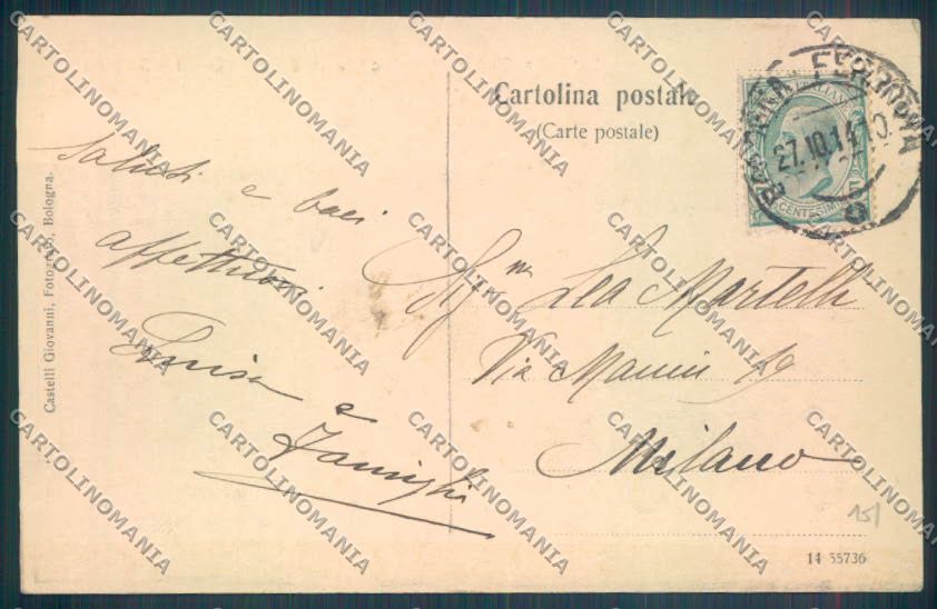 Bologna Città cartolina ZT2065 – retro