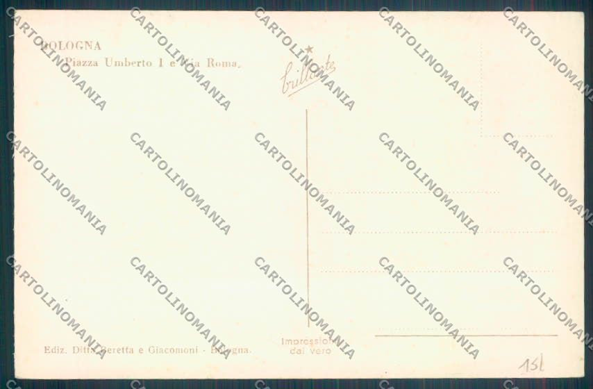 Bologna Città Foto cartolina ZT2101 – retro