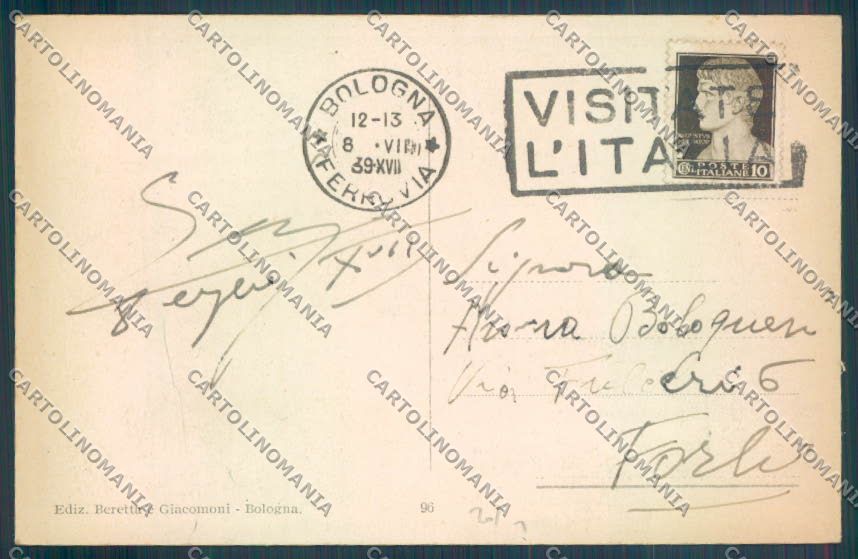 Bologna Città cartolina ZT2126 – retro