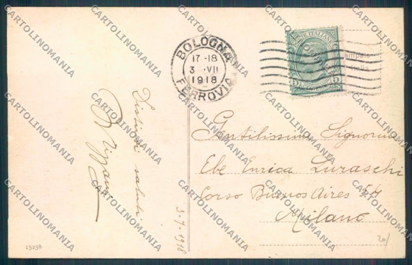 Bologna Città Tram Edicola cartolina ZT2128 – retro