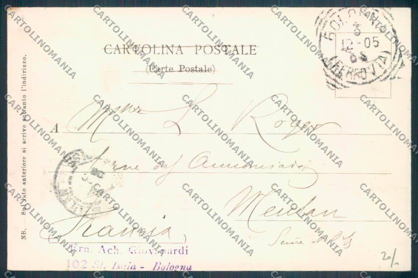 Bologna Città cartolina ZT2149 – retro