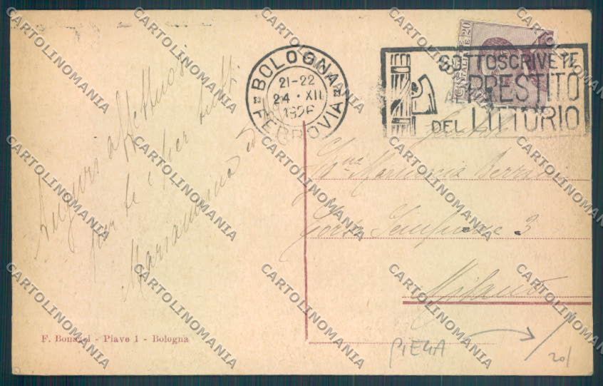 Bologna Città PIEGA cartolina ZT2160 – retro