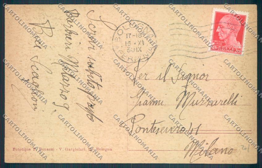 Bologna Città cartolina ZT2167 – retro