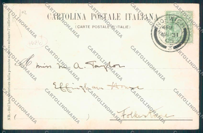 Bologna Città PIEGA cartolina ZT2174 – retro