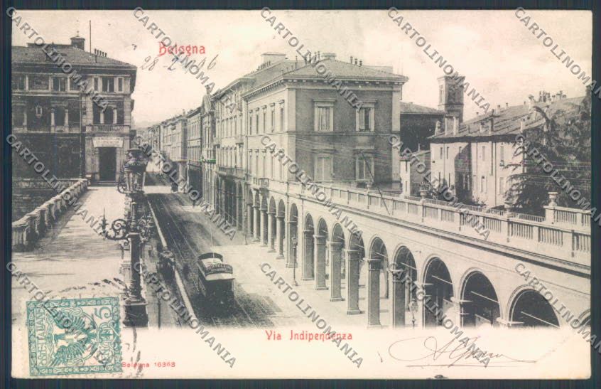 Bologna Città Tram cartolina ZT2184 – fronte