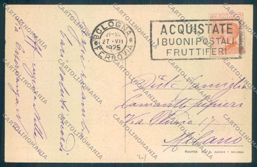 Bologna Città cartolina ZT2199 – retro