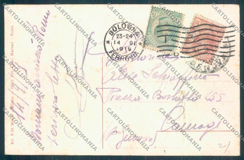 Bologna Città Saluti da cartolina ZT2216 – retro