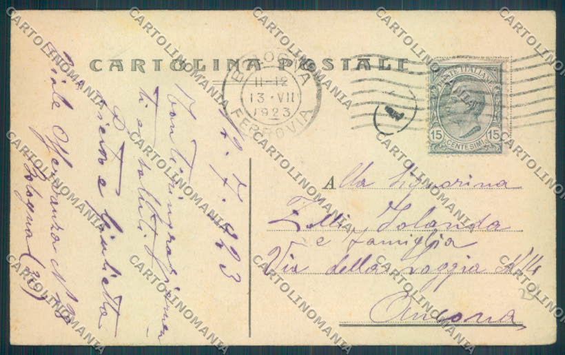 Bologna Città Tram cartolina ZT2230 – retro