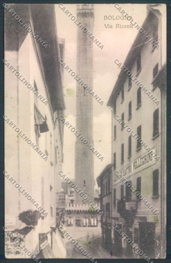 Bologna Città Albergo Pellegrini PIEGHINE MACCHIE cartolina ZT2242 – fronte