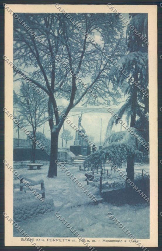 Bologna Porretta Terme Nevicata cartolina ZT2256 – fronte