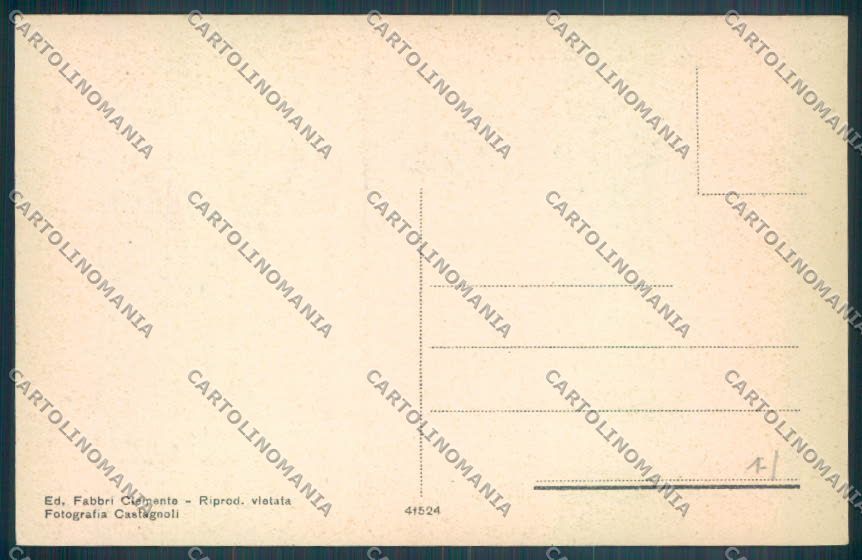 Bologna Porretta Terme Nevicata cartolina ZT2256 – retro