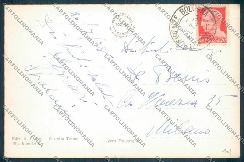 Bologna Porretta Terme Foto cartolina ZT2264 – retro