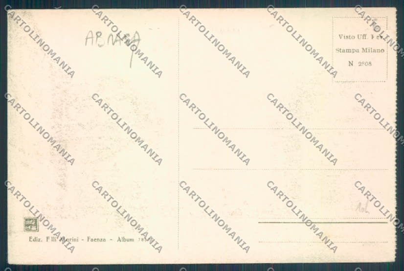 Ravenna Faenza ABRASA cartolina ZT2318 – retro