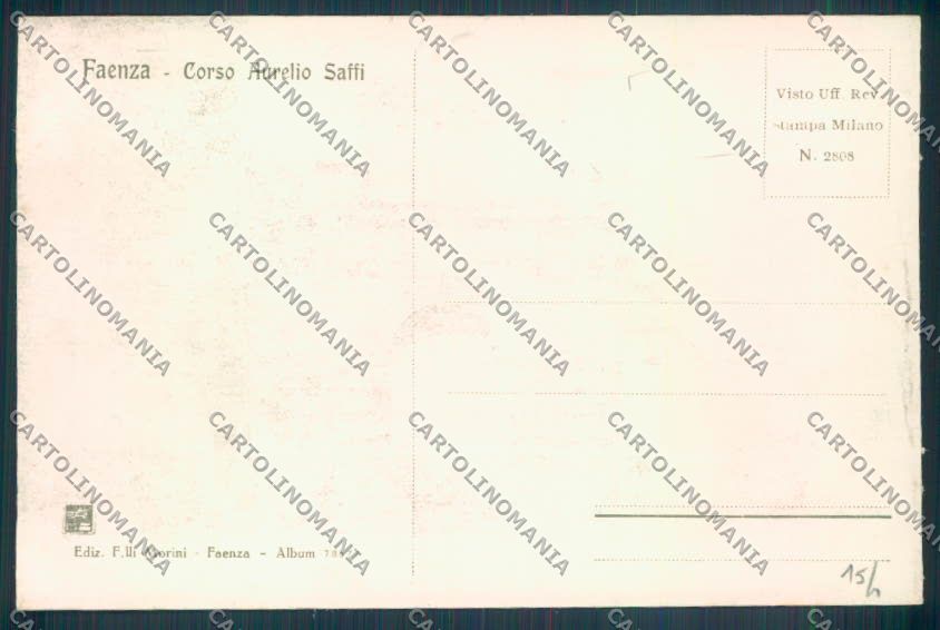 Ravenna Faenza cartolina ZT2357 – retro