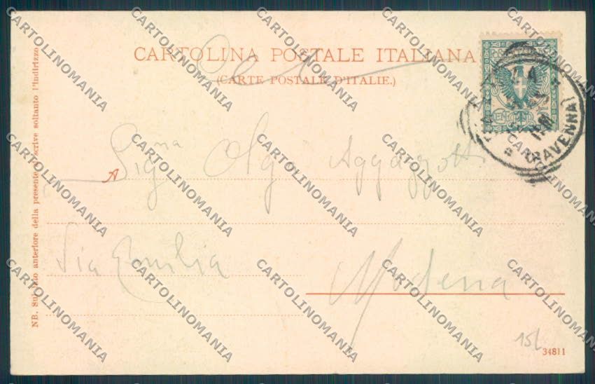 Ravenna Faenza cartolina ZT2361 – retro