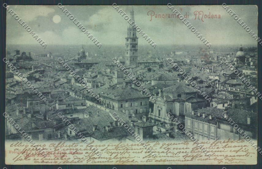 Modena Città Chiaro di Luna cartolina ZT2418 – fronte