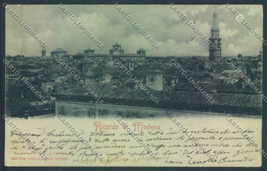 Modena Città Chiaro di Luna cartolina ZT2433 – fronte