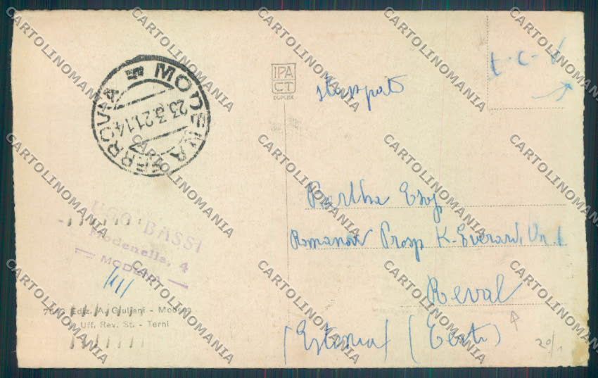 Modena Città cartolina ZT2455 – retro
