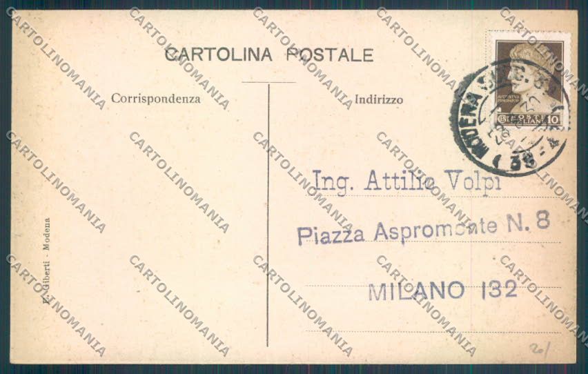 Modena Città cartolina ZT2459 – retro