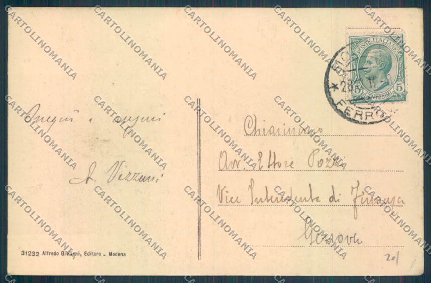 Modena Città cartolina ZT2460 – retro
