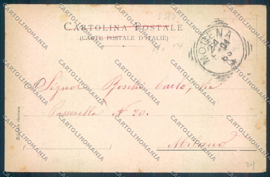 Modena Città Accademia Militare Fante cartolina ZT2469 – retro