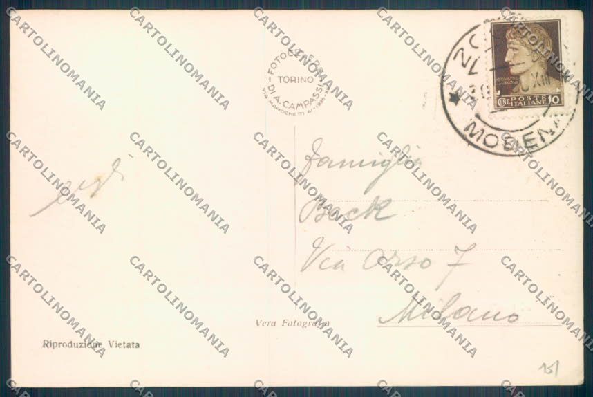 Modena Zocca Foto cartolina ZT2488 – retro