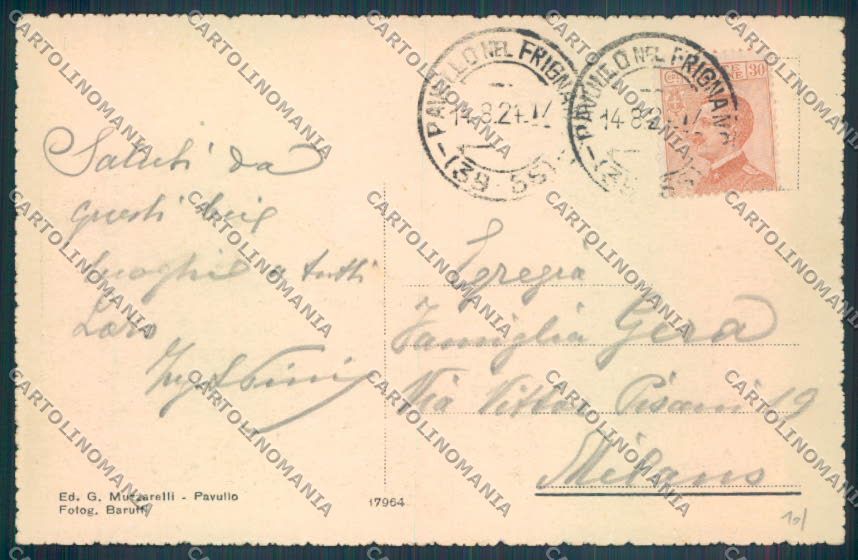 Modena Pavullo nel Frignano cartolina ZT2494 – retro