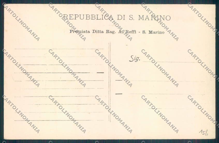 San Marino Costumi cartolina ZT2538 – retro